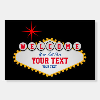 Las Vegas style Welcome to your text Foam Board