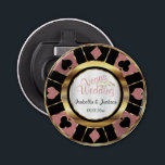 Las Vegas Styled Wedding Dusty Rose Gold Bottle Opener<br><div class="desc">Bottle Opener. Personalize Las Vegas Style Wedding - Dusty Rose Gold ready for you to personalize. 📌If you need further customization, please click the "Click to Customize further" or "Customize or Edit Design"button and use our design tool to resize, rotate, change text color, add text and so much more.⭐This Product...</div>
