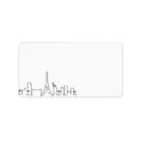 Las Vegas Stylized Skyline | Blank Label