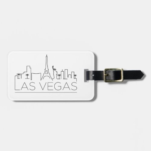 Las Vegas Stylized Skyline Luggage Tag