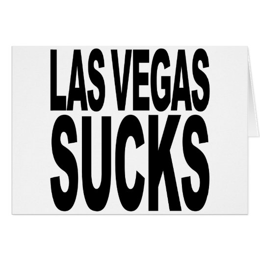Las Vegas Sucks Cards (Front Horizontal)