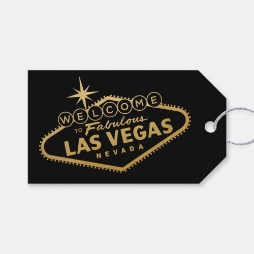 Las Vegas Thank You Favor Gift Bag Tags