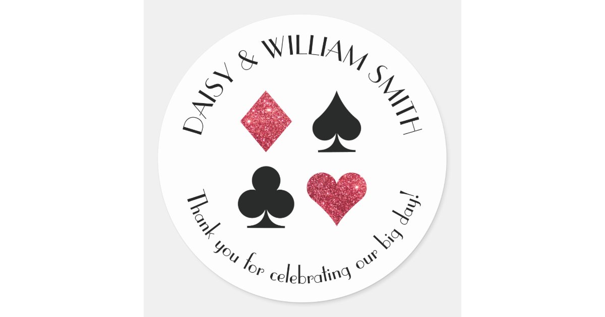 Las Vegas Theme Custom Text Sticker in Red Black | Zazzle.com