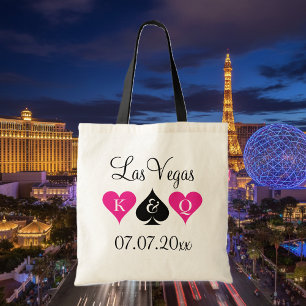 Las Vegas theme wedding tote bags for bridesmaids