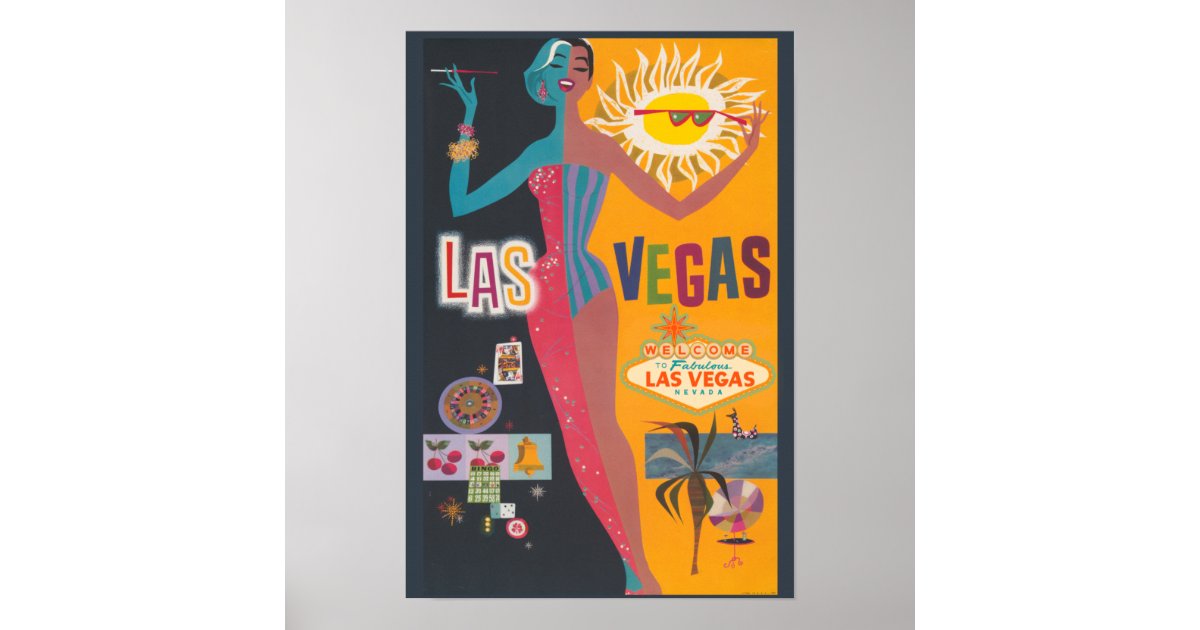 Las Vegas Travel Ad Poster | Zazzle