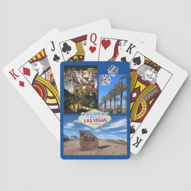 Las Vegas Travel Poker Cards (Back)