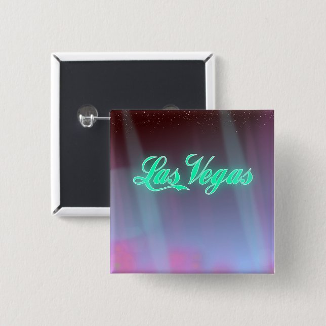 Las Vegas travel poster Button (Front & Back)