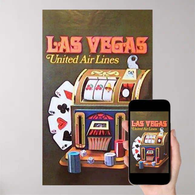 Las Vegas (United Air Lines) Poster Zazzle