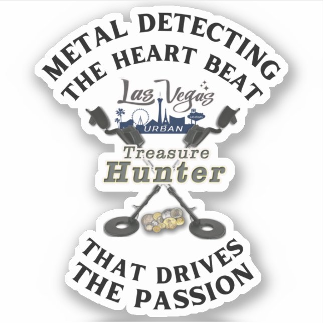 Las Vegas Urban Treasure Hunter Logo Sticker (Front)