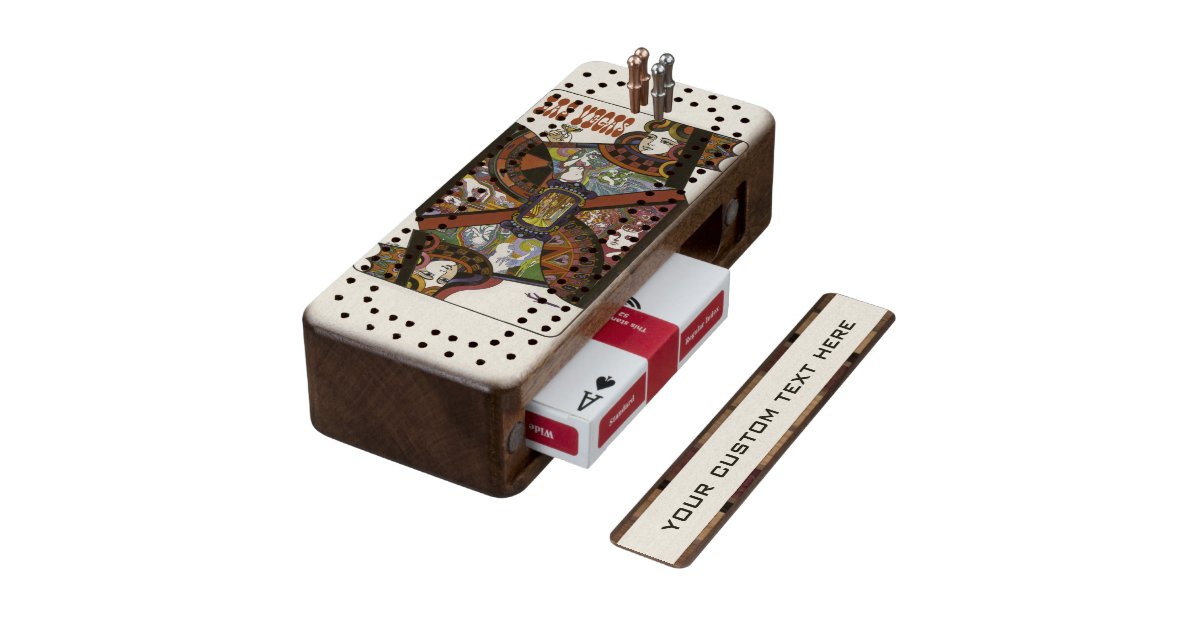 Las Vegas Usa Vintage Travel Cribbage Board Zazzle Com