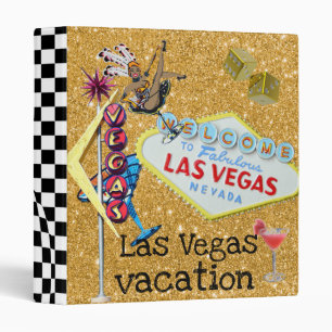 Las Vegas Vacation Album 3 Ring Binder