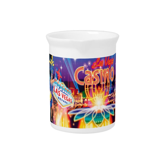 Las Vegas Vacation Beverage Pitcher (Front)