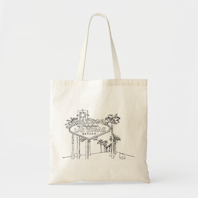 Las Vegas Vacation Drawing Vacation Art Traveling  Tote Bag (Front)