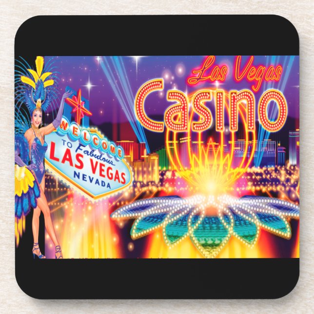 Las Vegas Vacation Drink Coaster (Front)