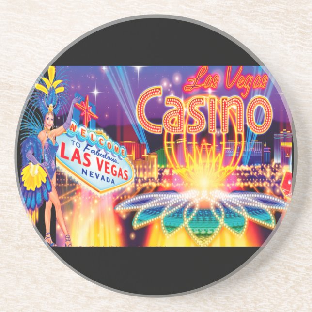 Las Vegas Vacation Drink Coaster (Front)