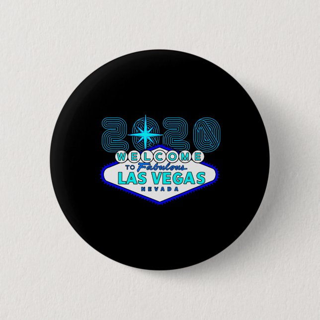 Las Vegas Vacation Sign  Button (Front)