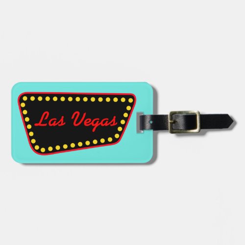 Las Vegas Vacation Suitcase Honeymoon Luggage Tag