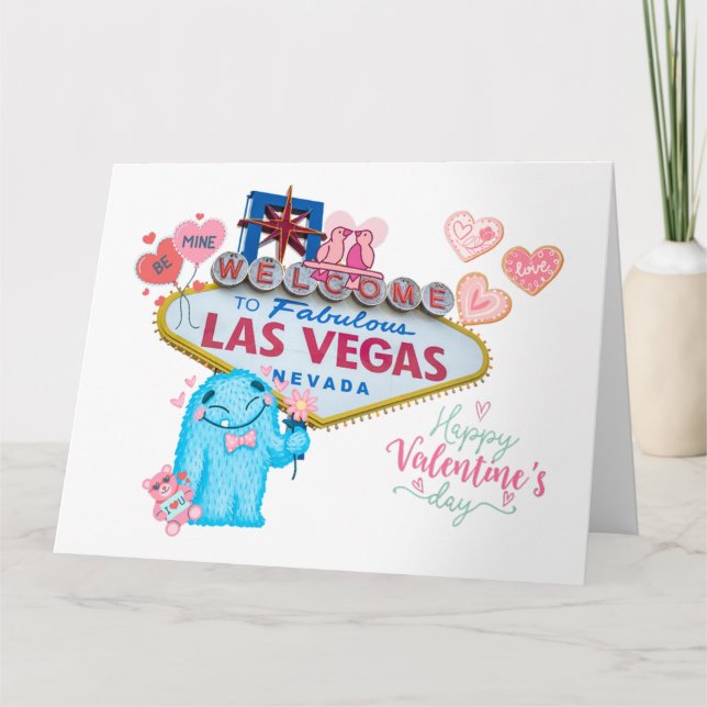 Las Vegas Valentine large Card (Front)