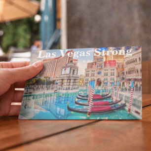 Las Vegas Venetian Hotel Floating Gondolas Postcard