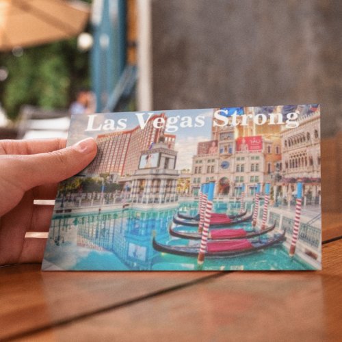 Las Vegas Venetian Hotel Floating Gondolas  Postcard