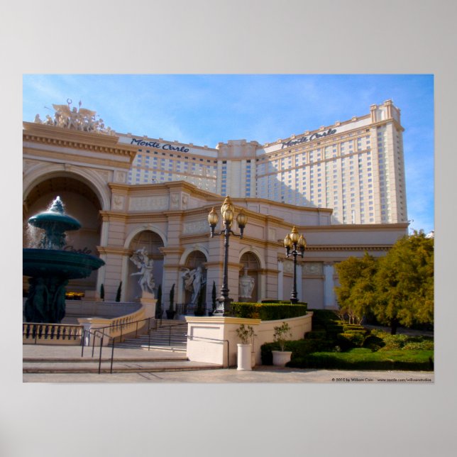 Las Vegas View of Monte Carlo Poster (Front)