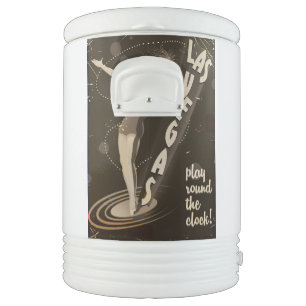 Las Vegas vintage travel poster Cooler