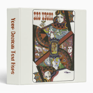 Las Vegas Vintage Travel Poster custom binders