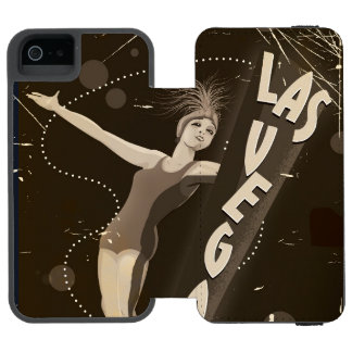 Las Vegas vintage travel poster iPhone SE/5/5s Wallet Case