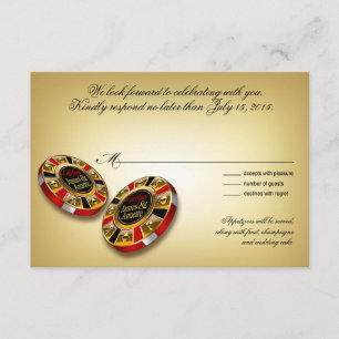 Las Vegas VIP RSVP response red Invitation