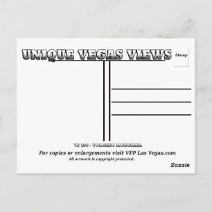 Las Vegas Volcano Monorail Postcard
