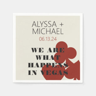 Las Vegas We Are What Happens Wedding Cocktail Napkins