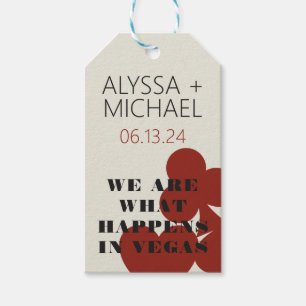 Las Vegas We Are What Happens Wedding Favor Gift Tags