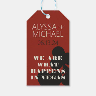 Las Vegas We Are What Happens Wedding Favor Gift Tags