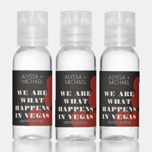 Las Vegas We Are What Happens Wedding Favor Hand Sanitizer