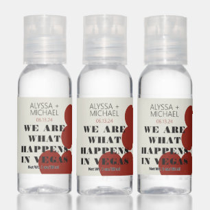 Las Vegas We Are What Happens Wedding Favor Hand Sanitizer