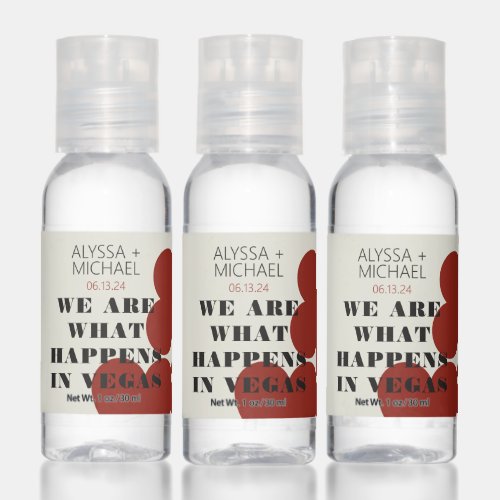 Las Vegas We Are What Happens Wedding Favor