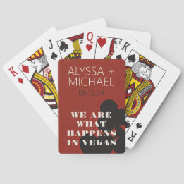 Las Vegas We Are What Happens Wedding Favor Poker Cards