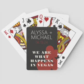 Las Vegas We Are What Happens Wedding Favor Poker Cards