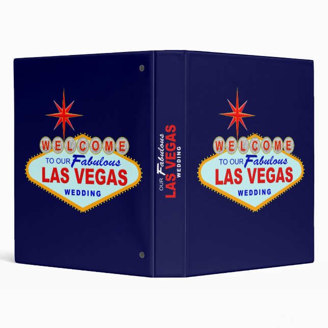 Las Vegas Wedding Album 3 Ring Binder (Background)