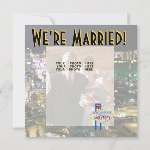 Las Vegas Wedding Photo Announcements