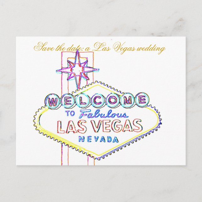 Las Vegas Wedding Announcements (Front)