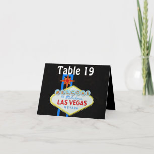Las Vegas Wedding Assigned Seating Card