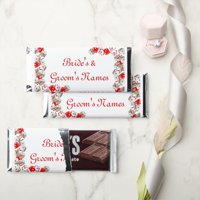 Las Vegas Wedding Candy Bar Wrapper Party Favor (Front)