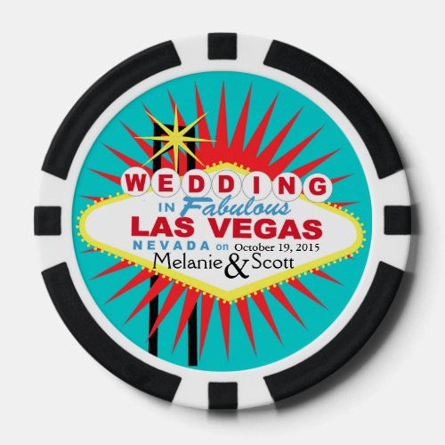 Las Vegas Wedding Casino Chip