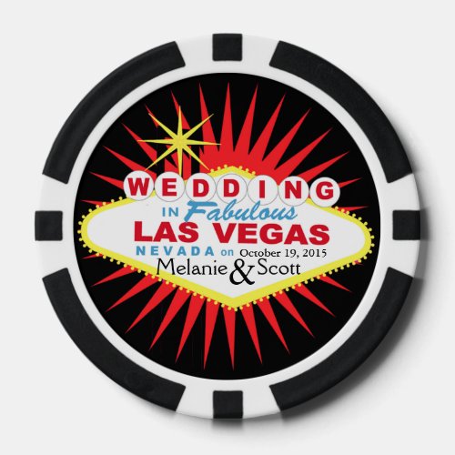 Las Vegas Wedding Casino Chip
