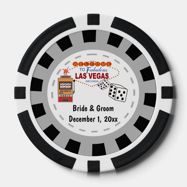 Las Vegas Wedding Casino Chips (Front)