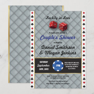 Las Vegas Wedding Casino Couples Shower Engagement Invitation