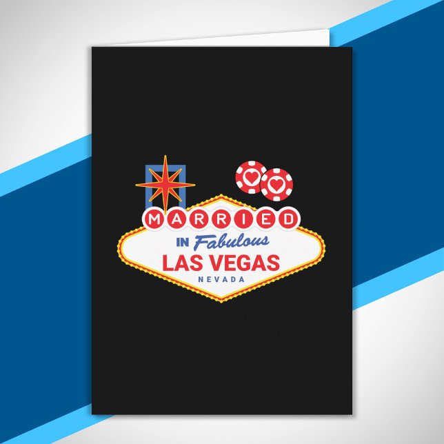 Las Vegas Wedding - Couple Married in Las Vegas Card (Creator Uploaded)