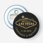 Las Vegas Wedding Date Favor Magnetic