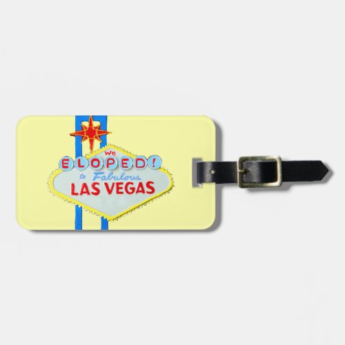 Las Vegas Wedding Elope Luggage Tag